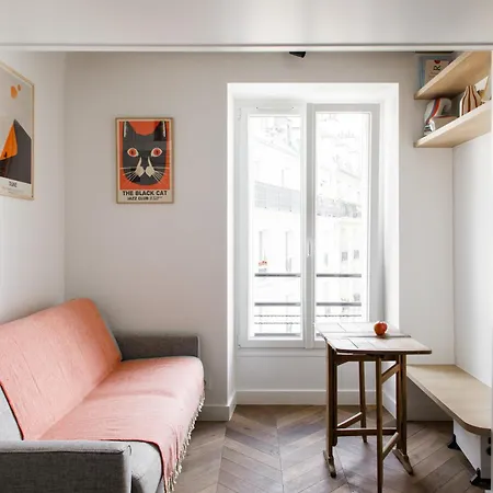Pleasant 1bd Duplex For 4 Batignolles * Paris